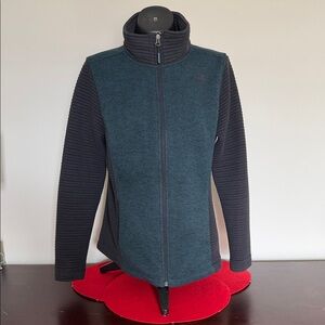 The North Face Black and Teal Jacket
